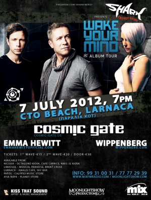 Cyprus : Cosmic Gate - Wippenberg - Emma Hewitt