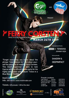 Cyprus : DJ Ferry Corsten