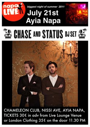 Cyprus : Napa Live Music Festival - Chase & Status DJ set