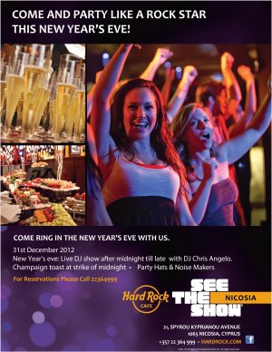 Cyprus : New Year's Eve  - Party Like A Rock Star