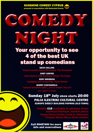 Cyprus : Comedy night!