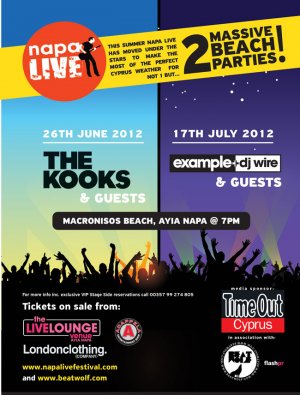 Cyprus : The Kooks @ Napa Live 2012