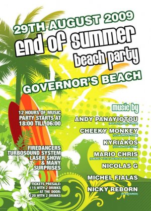 Cyprus : End of Summer Beach Party