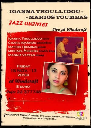 Cyprus : Ioanna Troullidou & Marios Toumbas Jazz Quintet