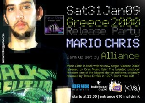 Cyprus : Mario Chris - Greece 2000 - Release Party