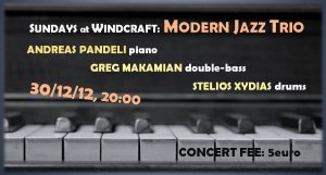 Cyprus : Sundays at Windcraft - Modern Jazz Trio