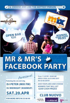 Κύπρος : I Like Mr & Mrs Facebook Party