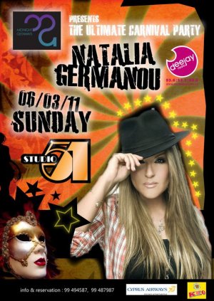 Cyprus : Carnival Party with Natalia Germanou