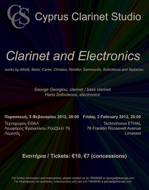 Cyprus : Clarinet and Electronics