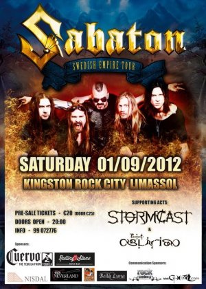 Cyprus : Sabaton Live