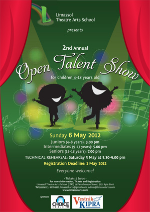 Cyprus : 2nd Annual Open Talent Show